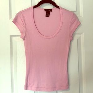 Super soft classic pink T-shirt.